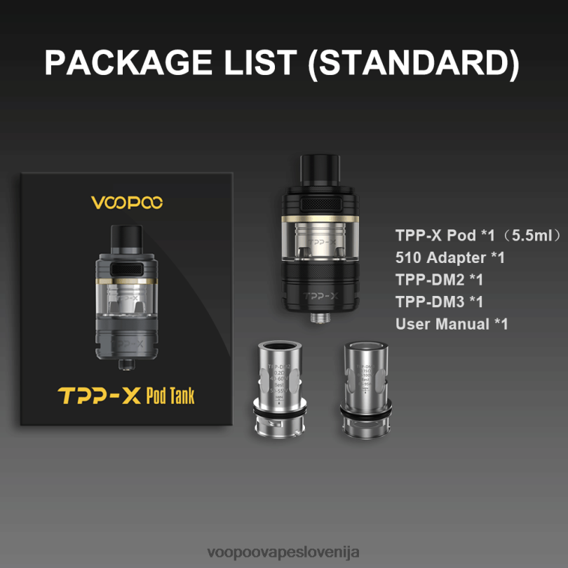 82HJH514 VOOPOO TPP X pod rezervoar mavrica - VOOPOO Vape Instructions