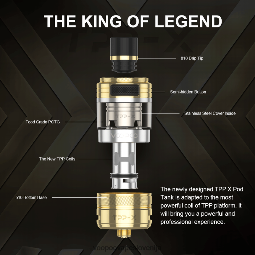 82HJH514 VOOPOO TPP X pod rezervoar mavrica - VOOPOO Vape Instructions