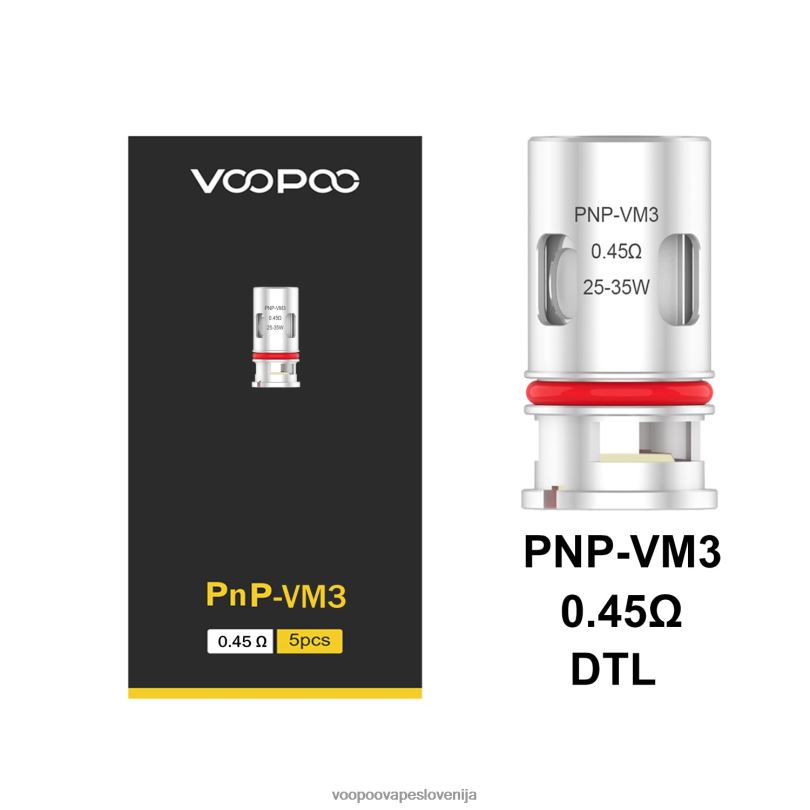 82HJH597 VOOPOO PNP tuljave (5 kosov) pnp-vm3 - VOOPOO Vape Argus