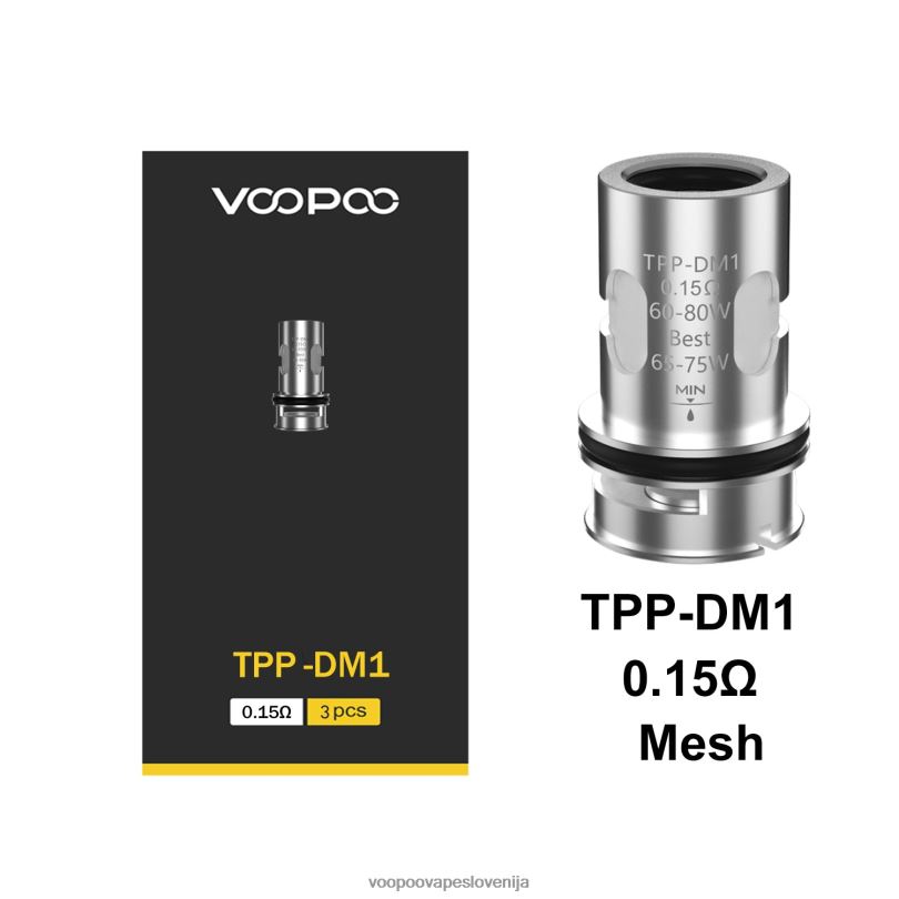 82HJH585 VOOPOO TPP tuljave (3 kosi) tpp-dm1 - VOOPOO Vape Vinci Slovenija