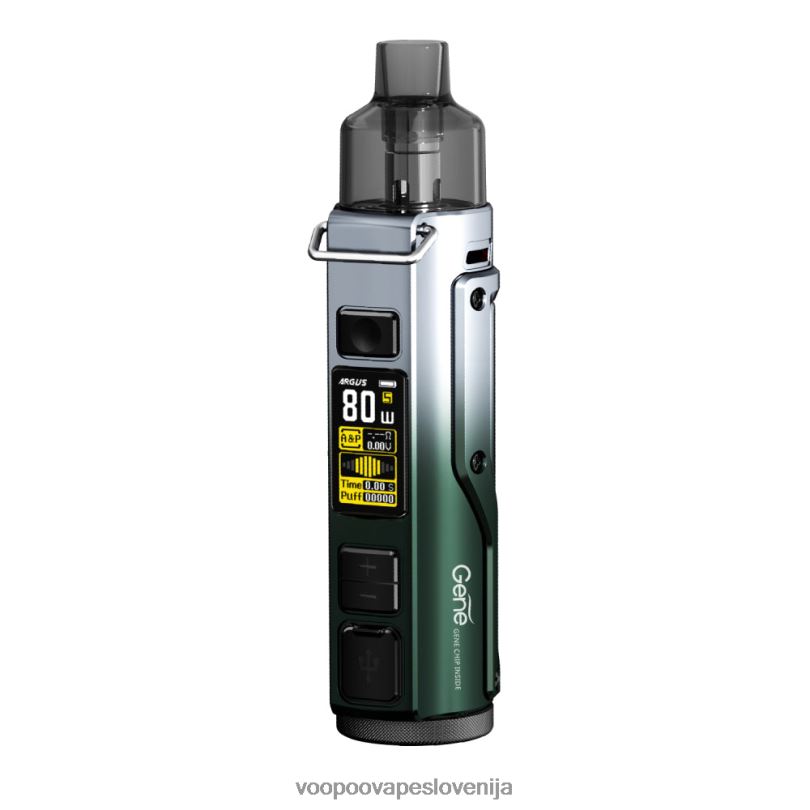 82HJH29 VOOPOO ARGUS PRO pod mod komplet črnozeleno srebrna - VOOPOO Drag Slovenija