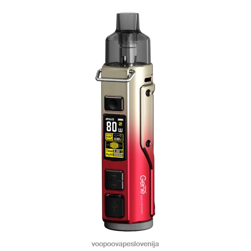 82HJH32 VOOPOO ARGUS PRO pod mod komplet rdeče zlato - VOOPOO Vape Slovenija