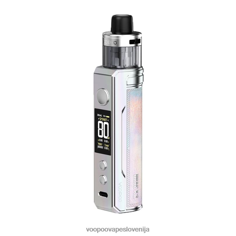 82HJH153 VOOPOO DRAG X2 pod mod pisano srebro - VOOPOO Vape Ljubljana