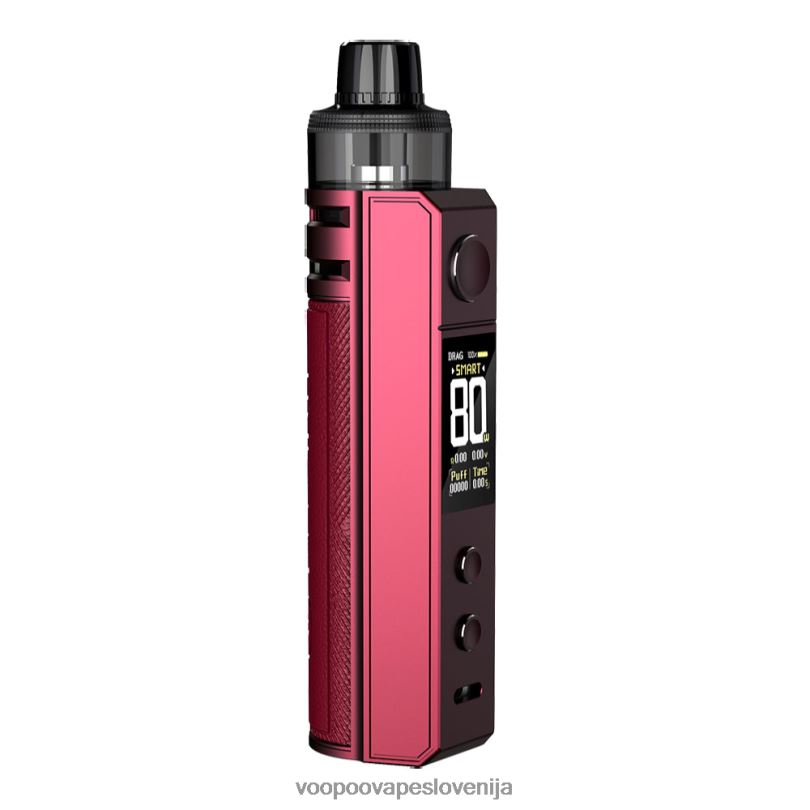 82HJH154 VOOPOO DRAG H80S komplet za pod slivovo rdeče - VOOPOO Vape Instructions