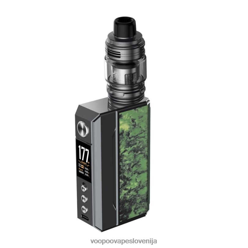 82HJH166 VOOPOO DRAG 4 komplet gun metal + gozdno zelena - VOOPOO Vape Price
