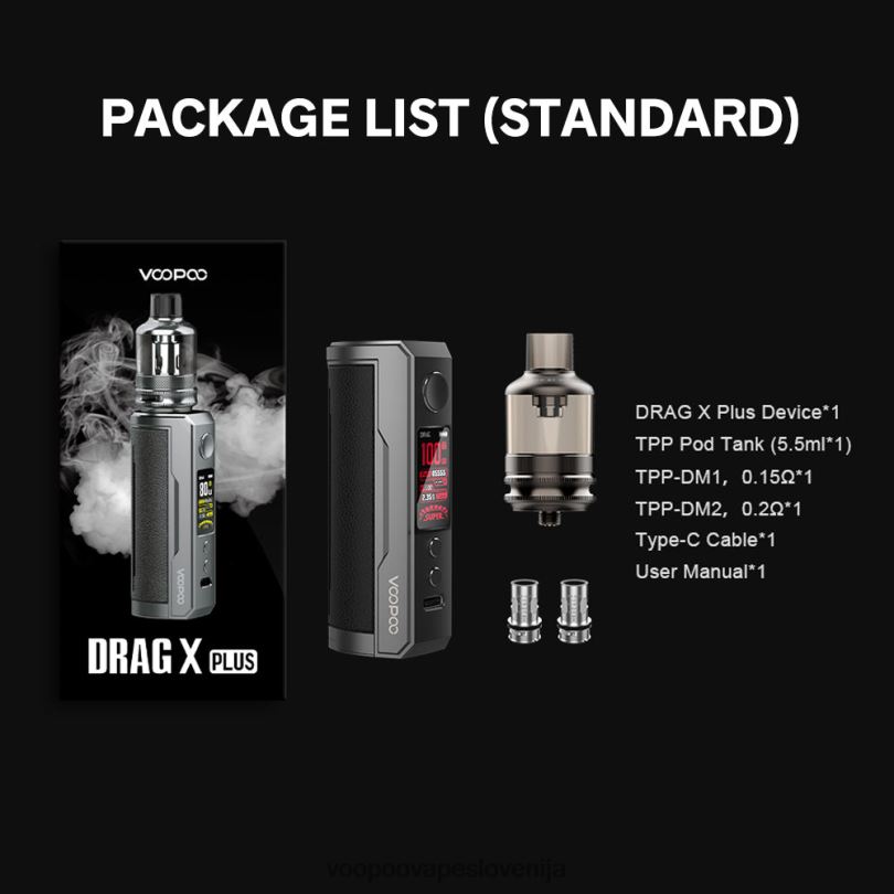 82HJH294 VOOPOO DRAG X PLUS komplet klasična - VOOPOO Vape Instructions