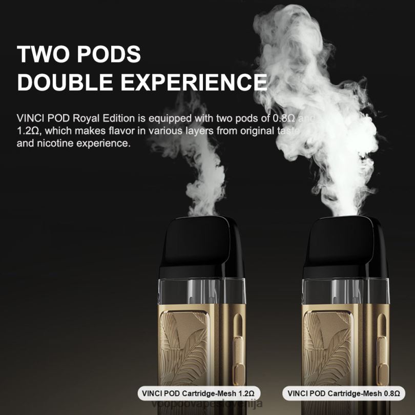 82HJH343 VOOPOO VINCI POD kraljeva izdaja zlati lističi - VOOPOO Vape Ljubljana