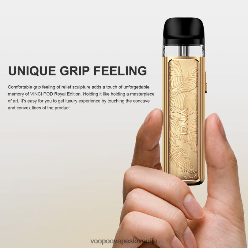 82HJH343 VOOPOO VINCI POD kraljeva izdaja zlati lističi - VOOPOO Vape Ljubljana