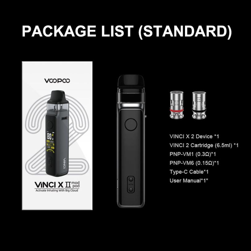 82HJH347 VOOPOO VINCI X 2 komplet karbonska vlakna - VOOPOO Vape Argus